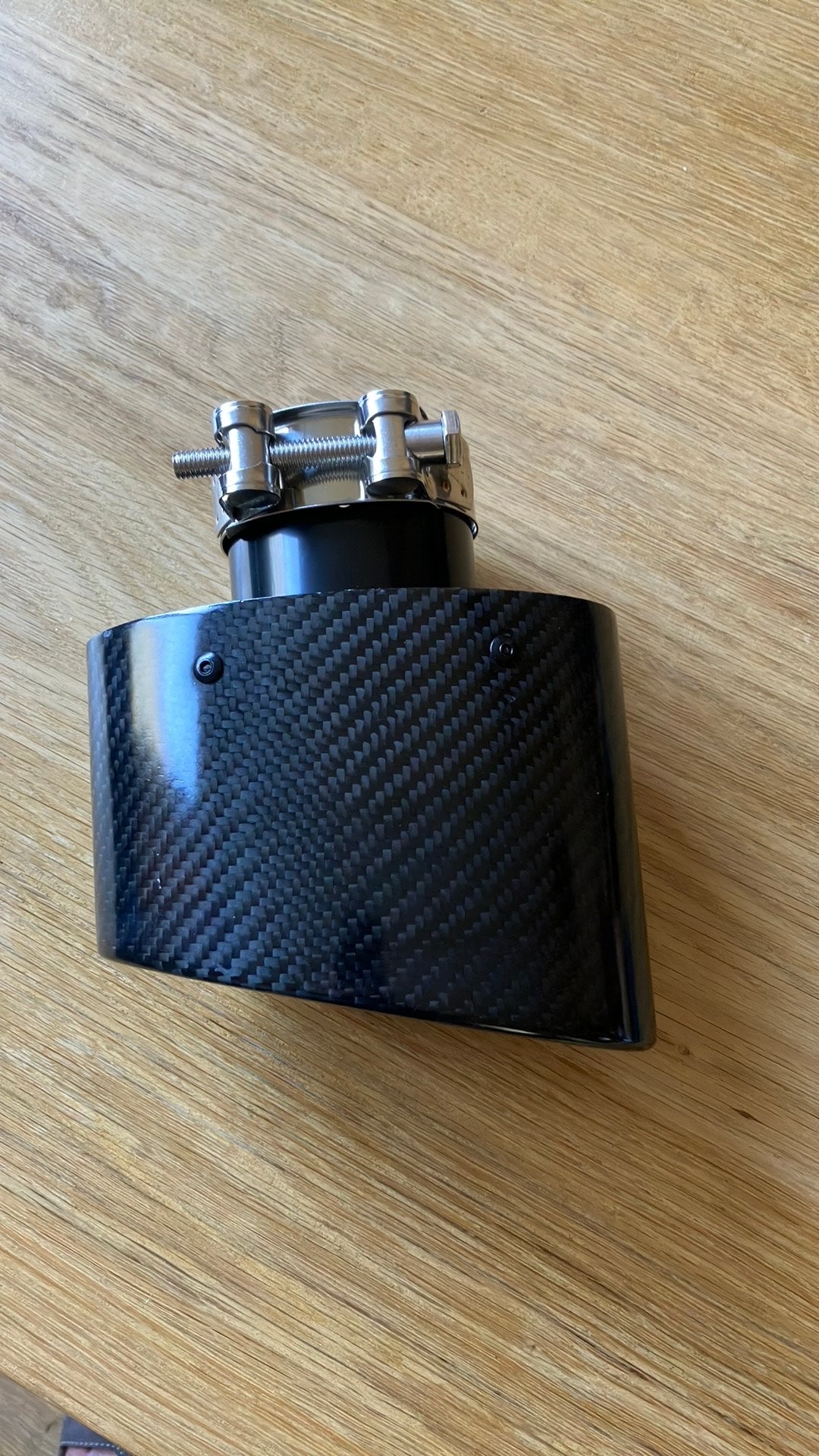 Uitlaatsierstuk Carbonlook 68mm, Ophalen of Verzenden, Nieuw