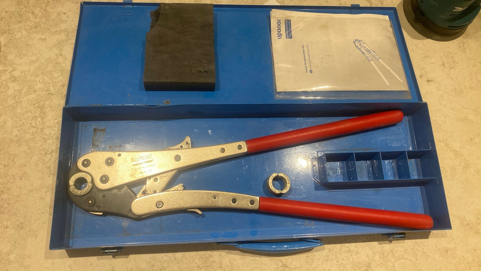 Uponor handperstang met 16 & 20 persbek Klauke, Ophalen of Verzenden, Zo goed als nieuw