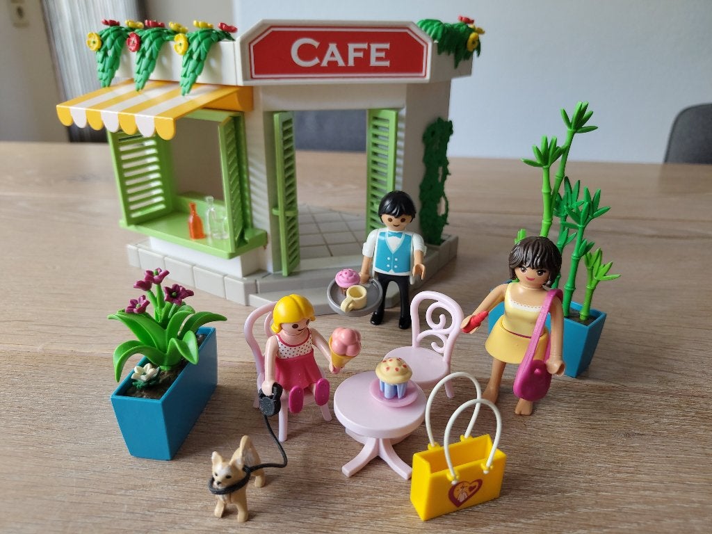 Playmobil Café met terrasje, Ophalen of Verzenden, Gebruikt