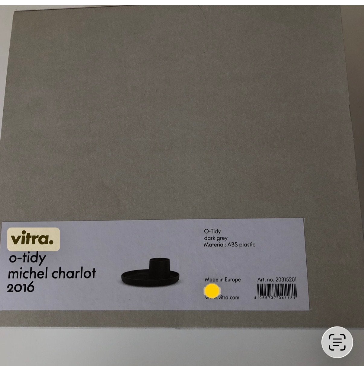 Vitra O-Tidy Michel Charlot 2016 - Donkergrijs, Huis en Inrichting, Nieuw, Kunststof, Ophalen of Verzenden, Modern