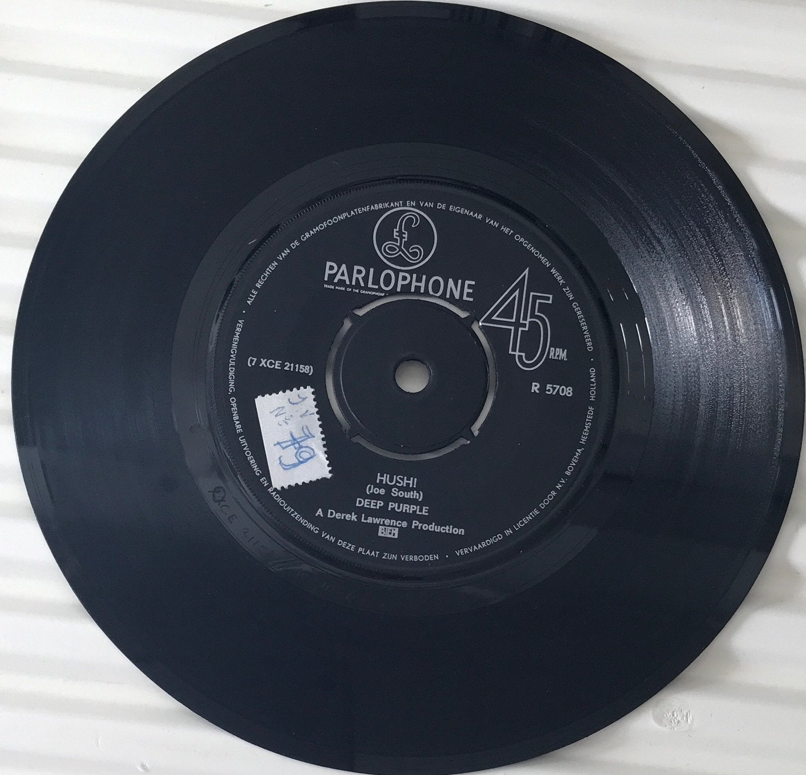Foto 4 van DEEP PURPLE - Hush! (NL’68) HEEL MOOI (NL-Tip/USop4)