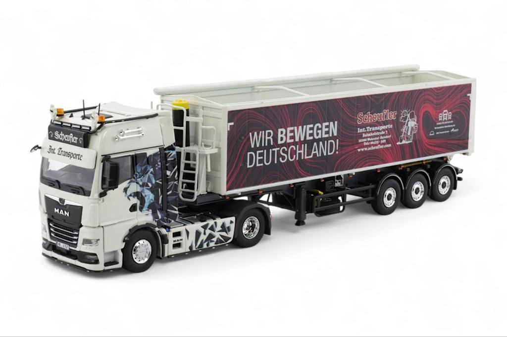 MAN TGX GX "Scheufler - Wir bewegen Deutschland"

1:50, Ophalen of Verzenden, Nieuw, Bus of Vrachtwagen, Tekno