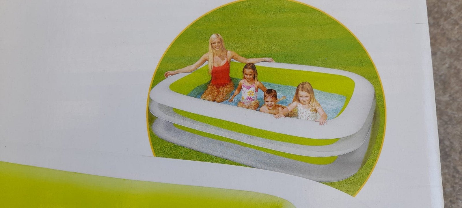 Nieuw; opblaasbaar familie-zwembad en bijbehorende overtrek, Ophalen, Minder dan 80 cm, Opblaaszwembad, Nieuw
