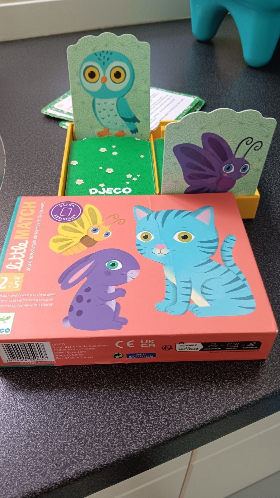 Djeco Little Match Vorm- en Kleurenspel voor Kinderen, Kinderen en Baby's, Ophalen of Verzenden