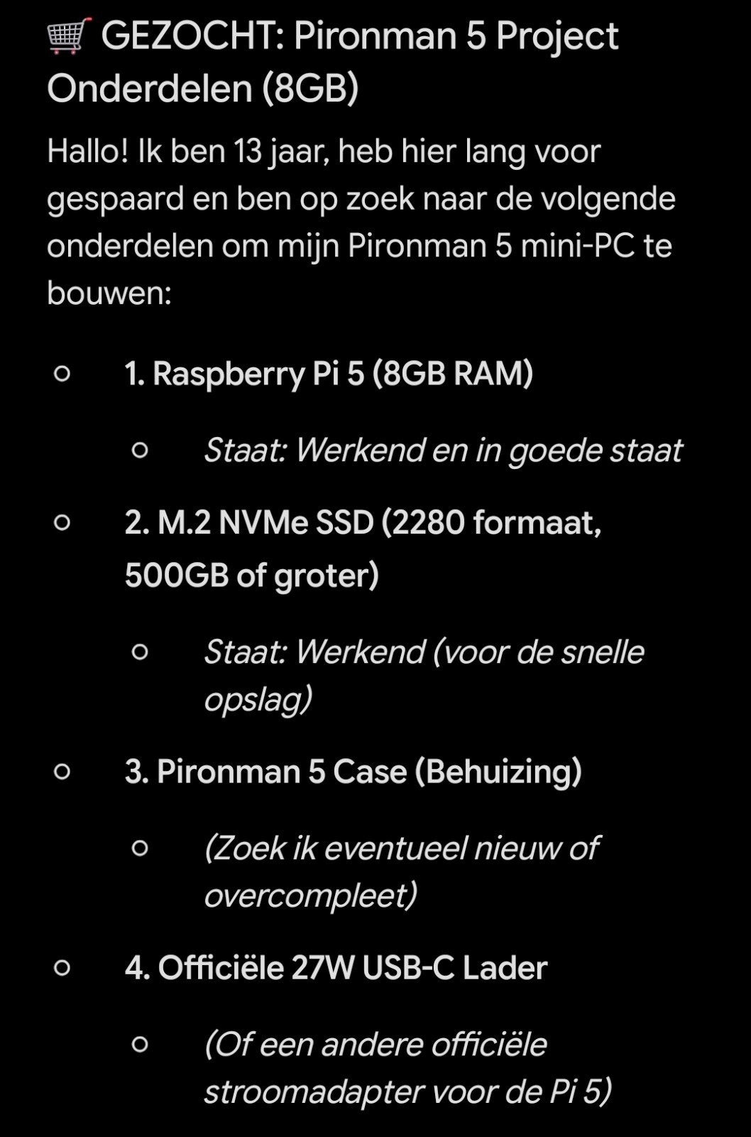 GEZOCHT: Onderdelen voor Pironman 5 mini-PC (8GB), Computers en Software, Desktop Pc's, Ophalen, 8 GB, Zo goed als nieuw, Gaming