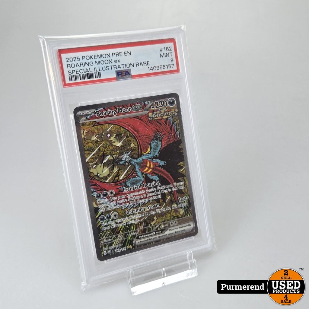 TCG Roaring Moon ex PRE 162 - PSA 9