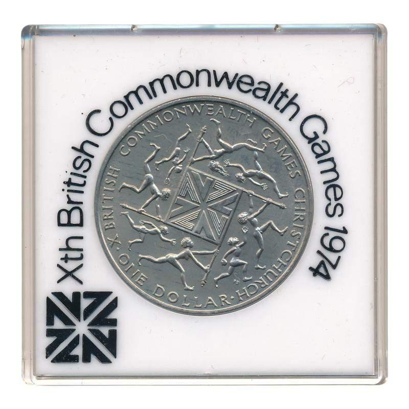 Nieuw-Zeeland 1 Dollar 1974 Britisch Commonwealth Games