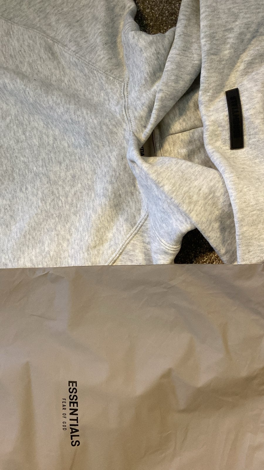 Fear of God Essentials Hoodie & Jogger Set - Grijs, Kleding | Dames, Ophalen of Verzenden, Zo goed als nieuw, Maat 38/40 (M), Grijs