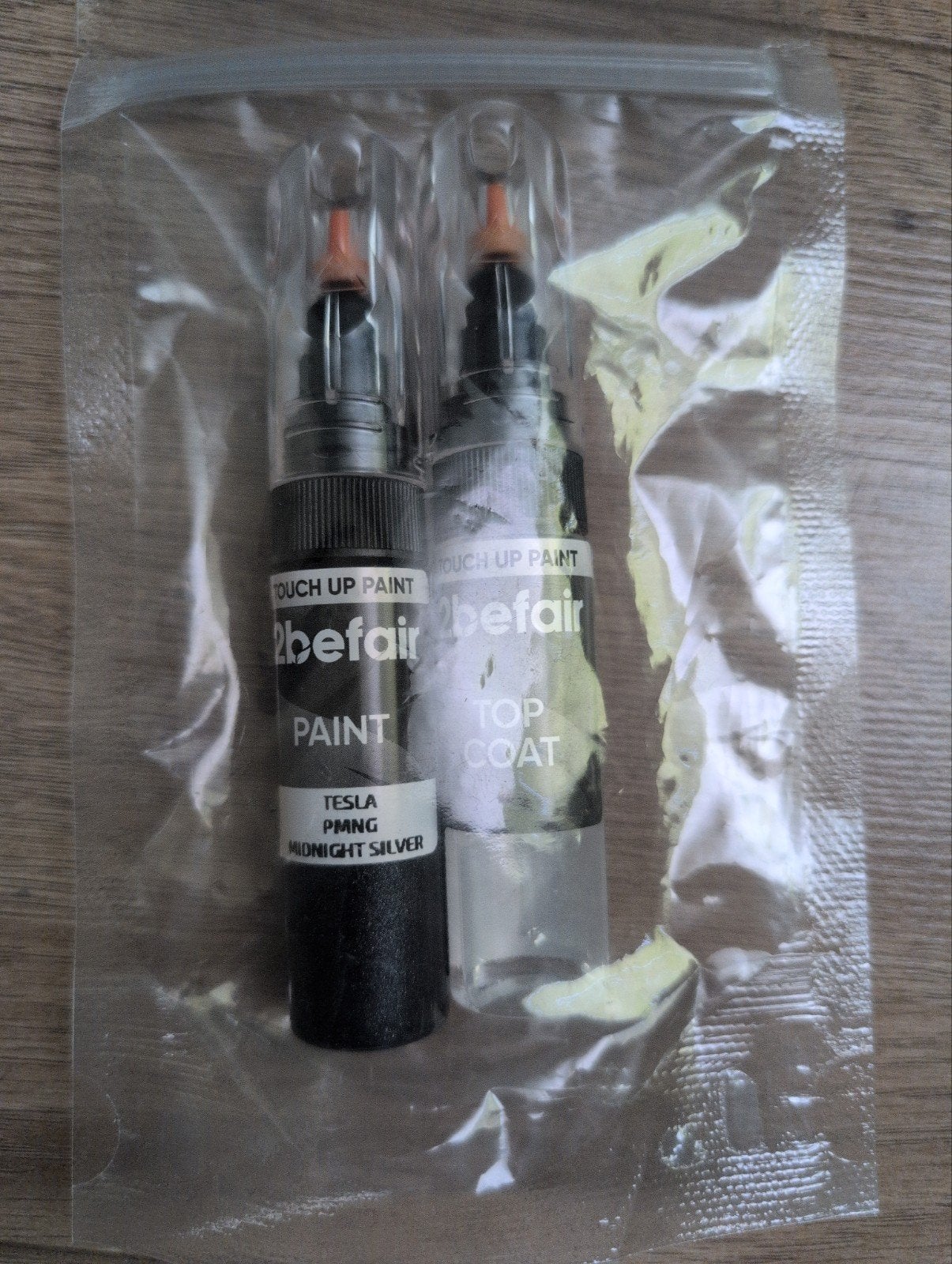 Tesla Midnight Silver Touch-up Lakset (verf + blanke lak), Auto diversen, Auto-accessoires, Ophalen of Verzenden, Nieuw