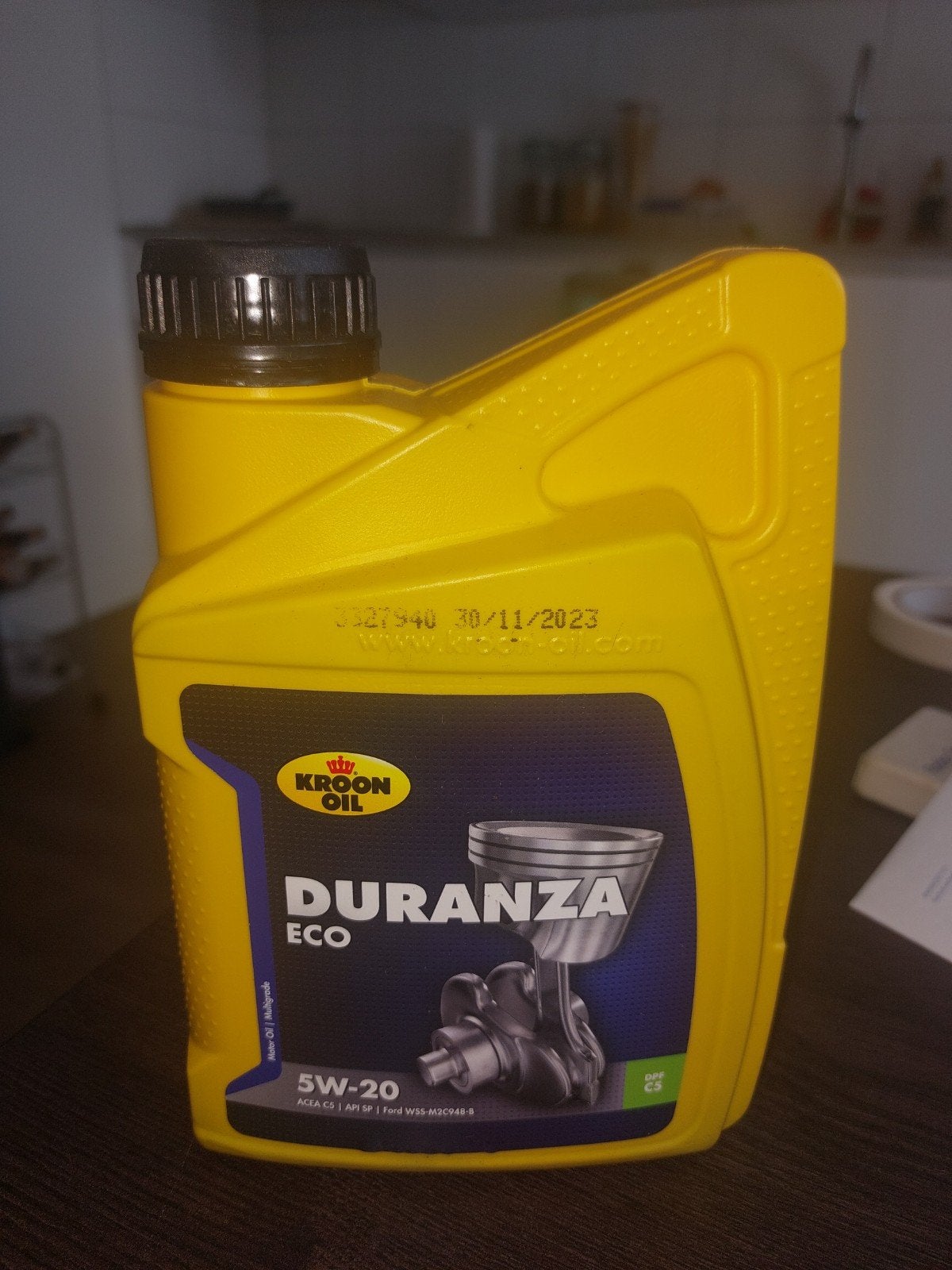 Ongeopende fles Kroon Oil Duranza ECO 5W-20 Motorolie 1L, Ophalen, Nieuw