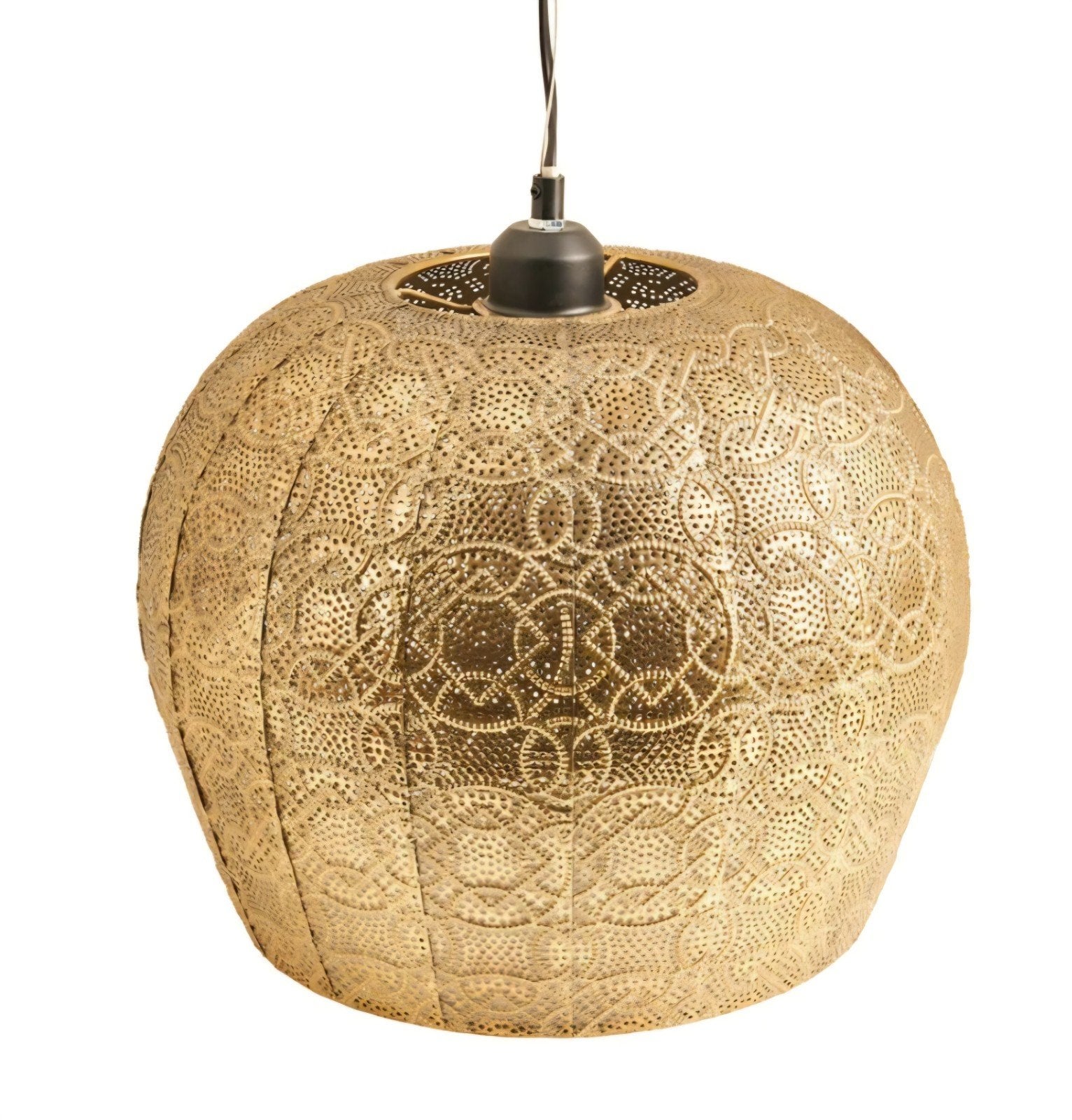 Goudkleurige oosterse hanglamp, Ophalen, Zo goed als nieuw