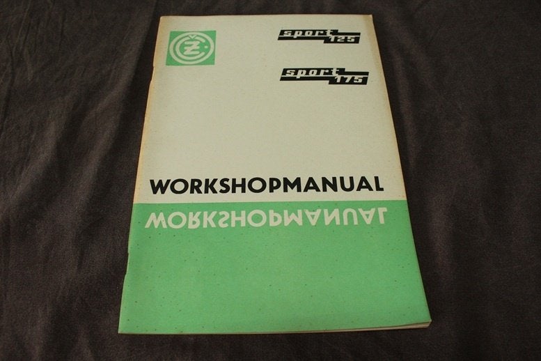 CZ 125cc 175cc Sport 1971 motorcycle workshop manual 476 477, Motoren, Ophalen of Verzenden, Overige merken