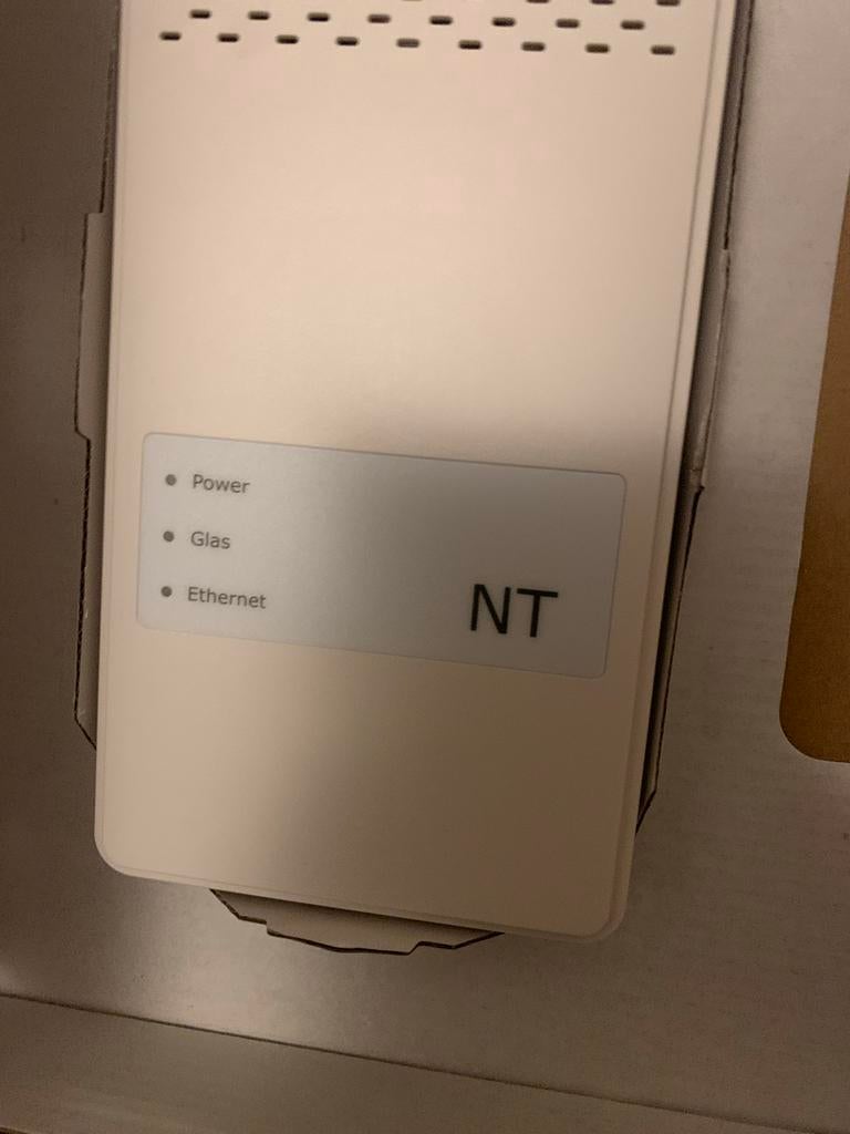 NT Glasvezel Modem - Nieuw in doos, Ophalen of Verzenden, Nieuw, Router met modem