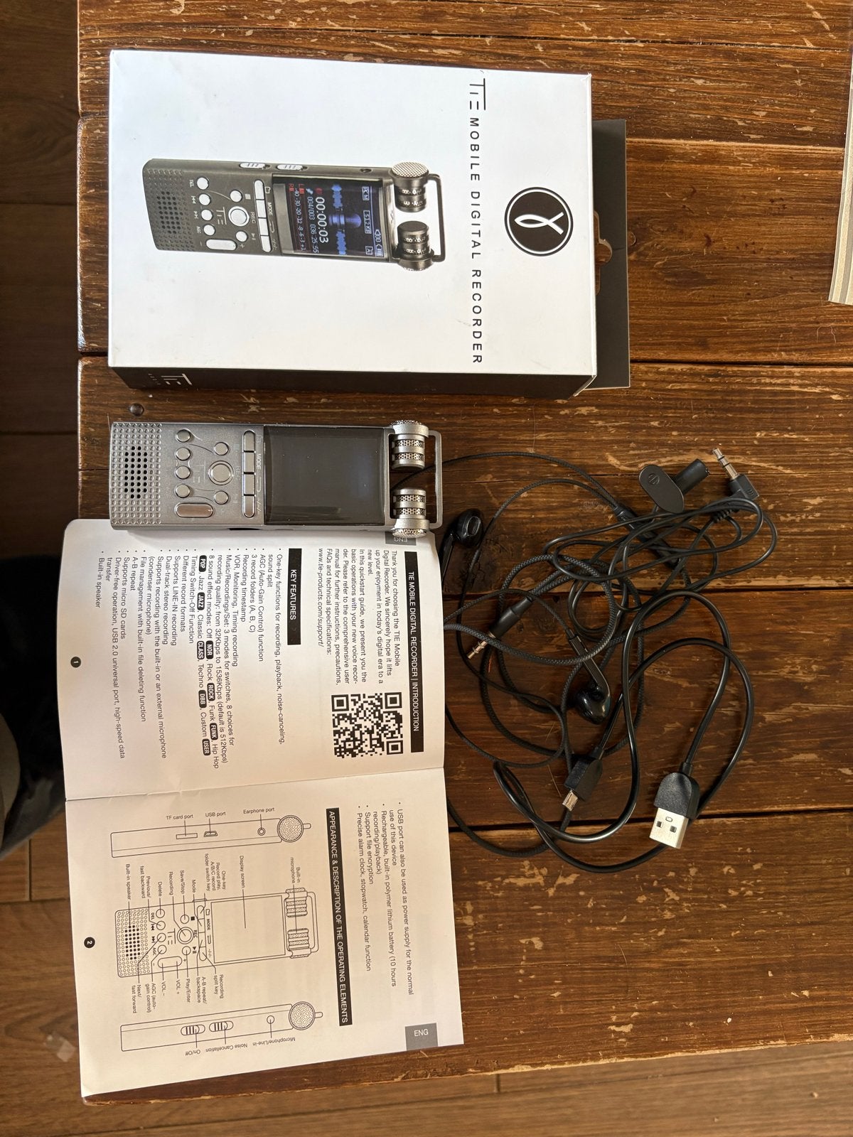 TE Mobiele Digitale Recorder - Voice Recorder, Ophalen of Verzenden, Nieuw
