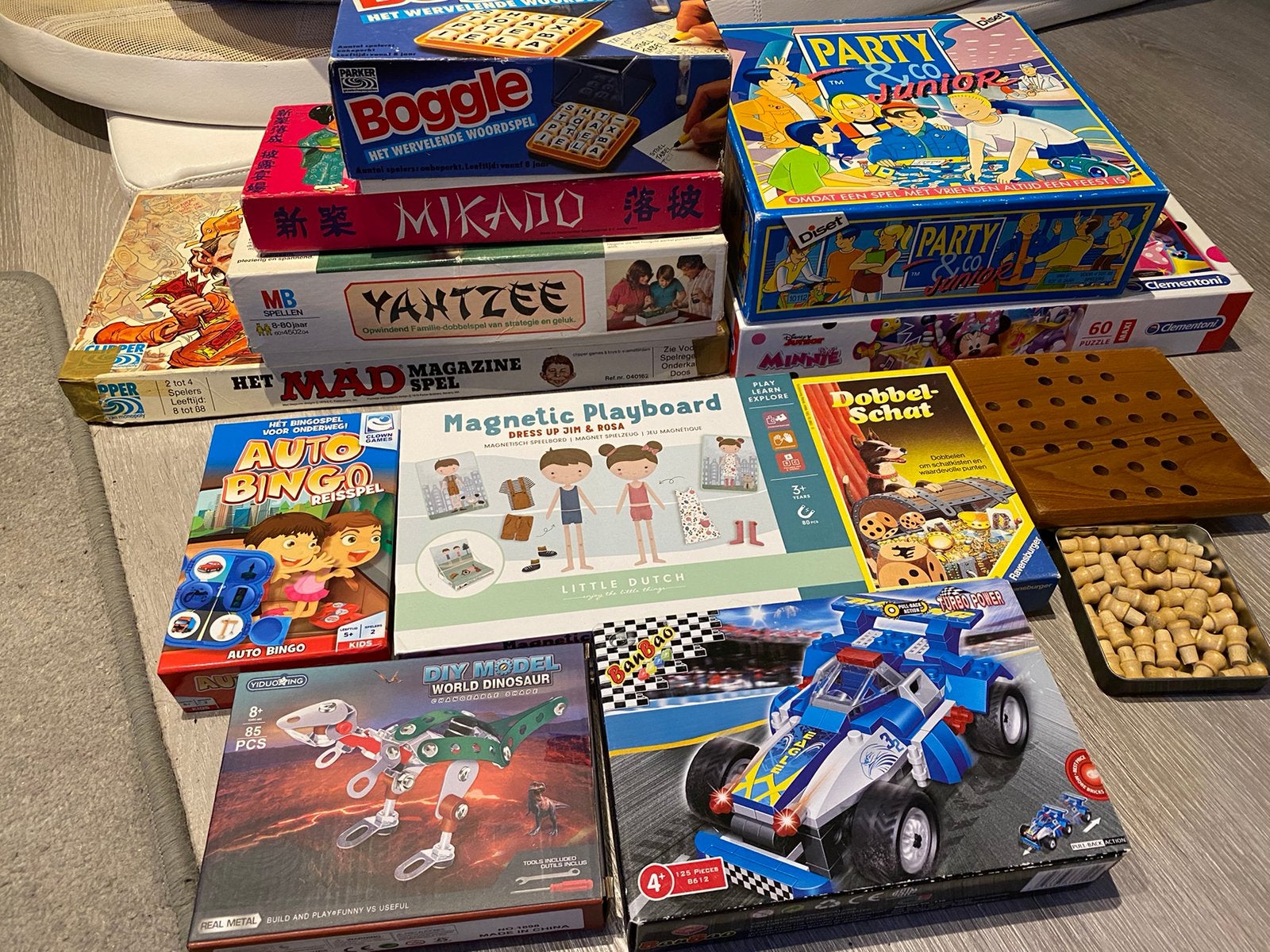 Groot pakket spellen, Ophalen, Gebruikt