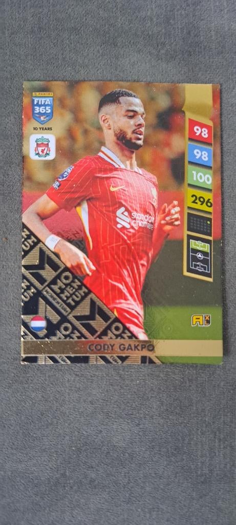 Cody Gakpo FIFA 365 Panini Momentum Spelerskaart, Ophalen of Verzenden, Zo goed als nieuw, Buitenlandse clubs, Spelerskaart