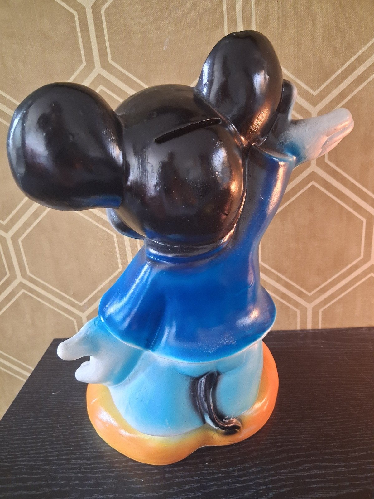 Vintage Keramieken Mickey Mouse Spaarpot - 30 cm, Verzamelen, Spaarpotten, Ophalen of Verzenden