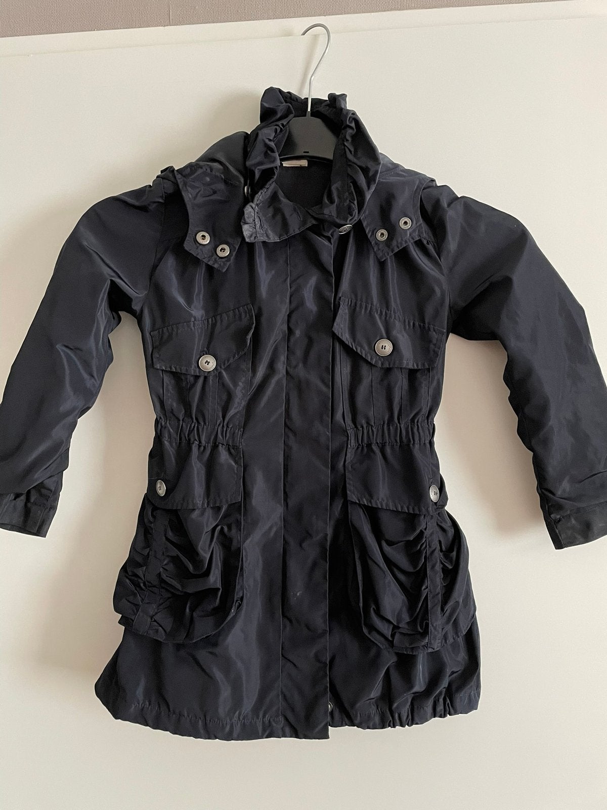 Meisjes jas donkerblauw, Ophalen of Verzenden, Zo goed als nieuw, Meisje, Jas