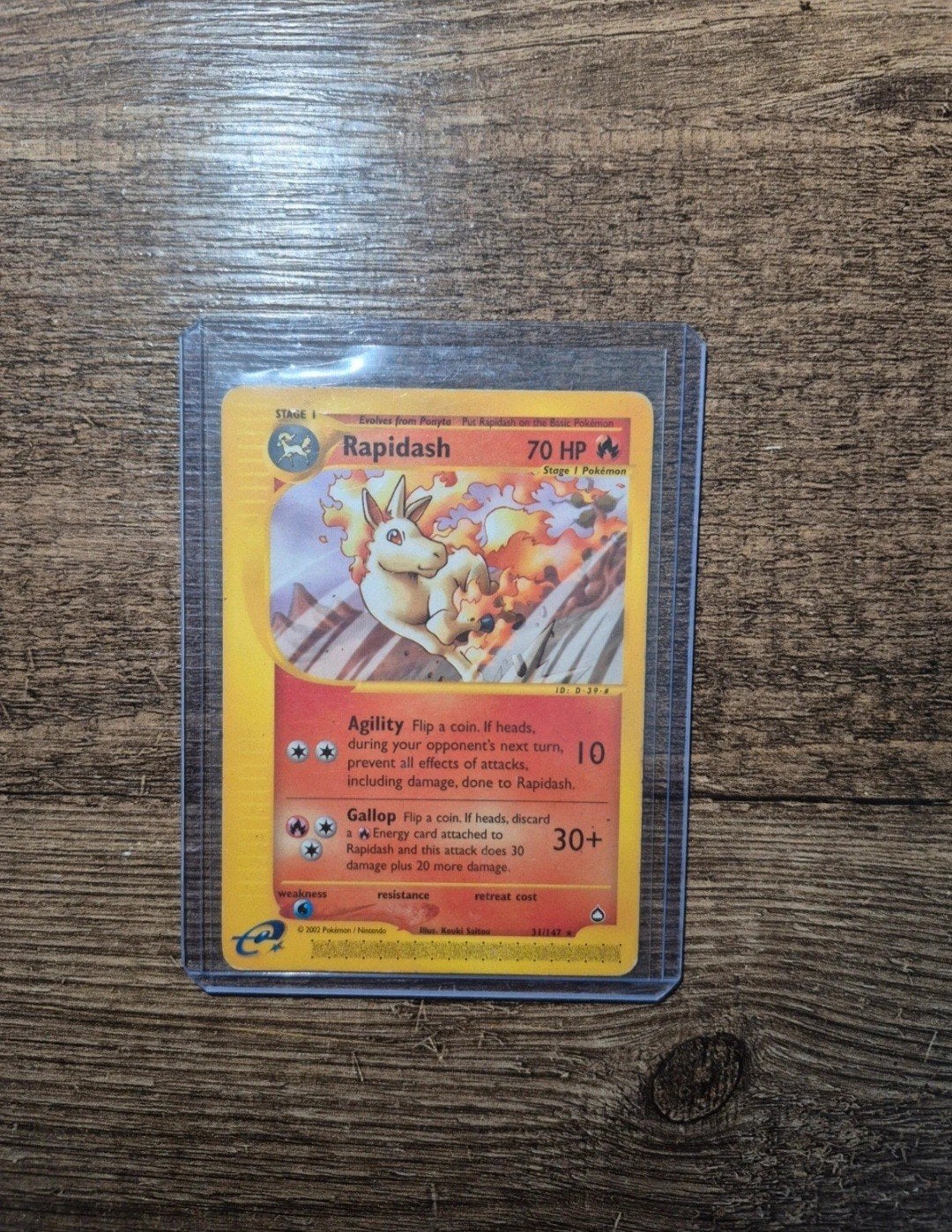 Rapidash 31/147 – Pokémon Aquopolis (2003), Verzenden, Gebruikt, Losse kaart