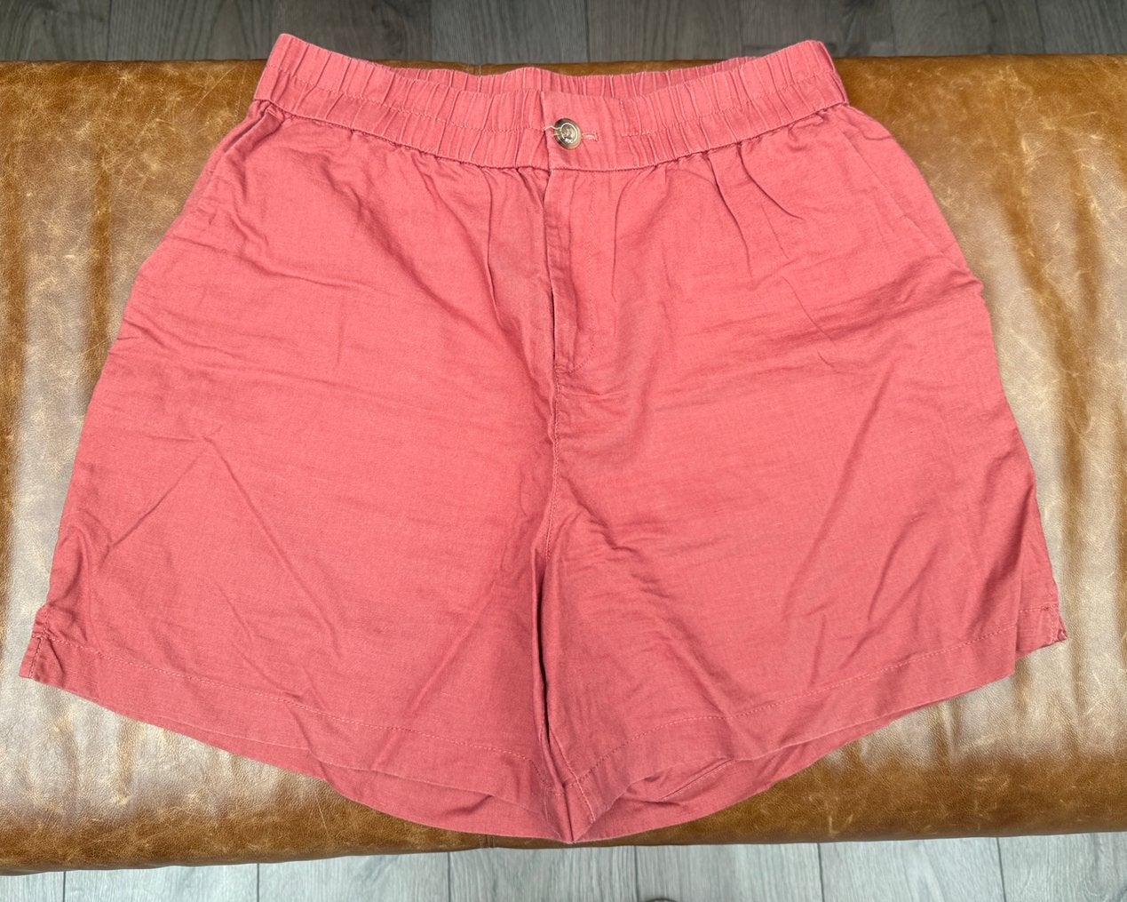 EDC koraalrode shorts maat 40/42 met elastische band, Maat 38/40 (M), Kort, Ophalen of Verzenden, Zo goed als nieuw