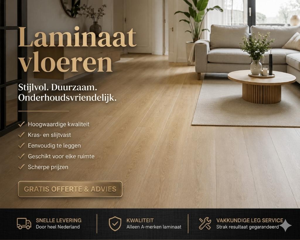 Laminaat & PVC specialist Heerhugowaard  Vakwerk, Huis en Inrichting, Ophalen, Nieuw, 75 m² of meer, Laminaat