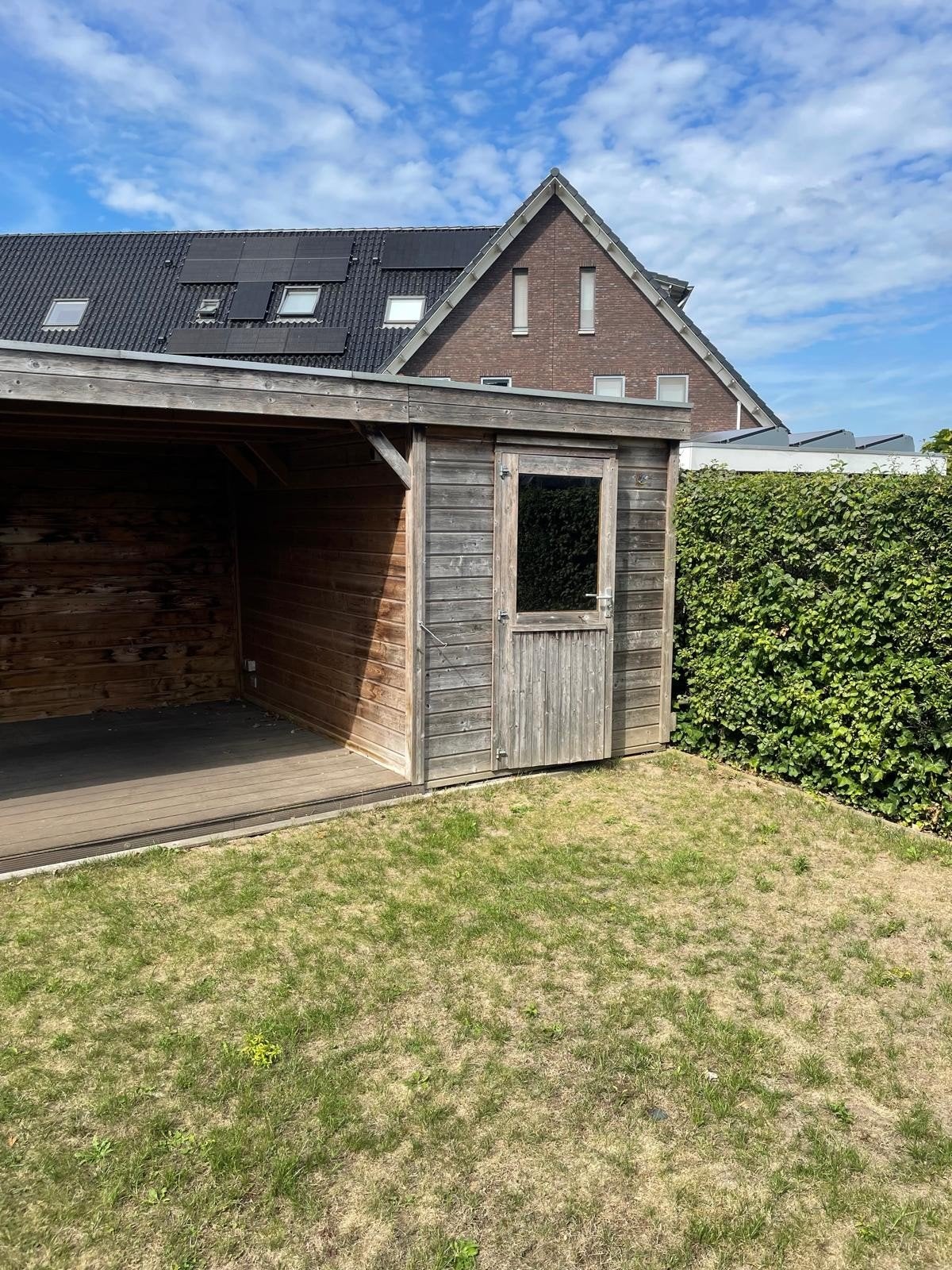 tuinhuis met overkapping te koop, Ophalen
