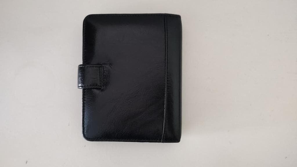 K691 TAVECCHI zwart Italiaans lederen agenda junior 80x125mm, Diversen, Agenda's, 2e hands, Tavecchi, Ophalen of Verzenden, Zo goed als nieuw