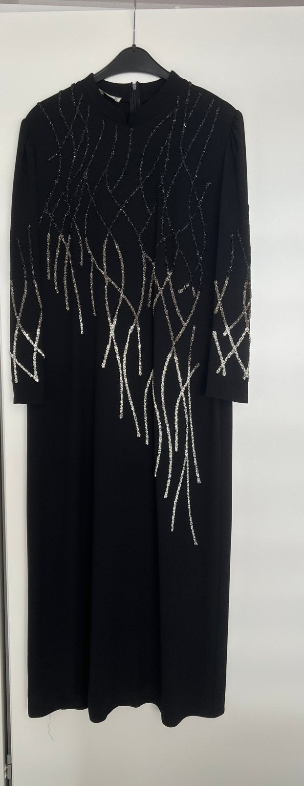 Zwarte bruiloft jurk. Maat 46-48, Kleding | Dames, Ophalen, Zwart, Maat 46/48 (XL) of groter, Nieuw