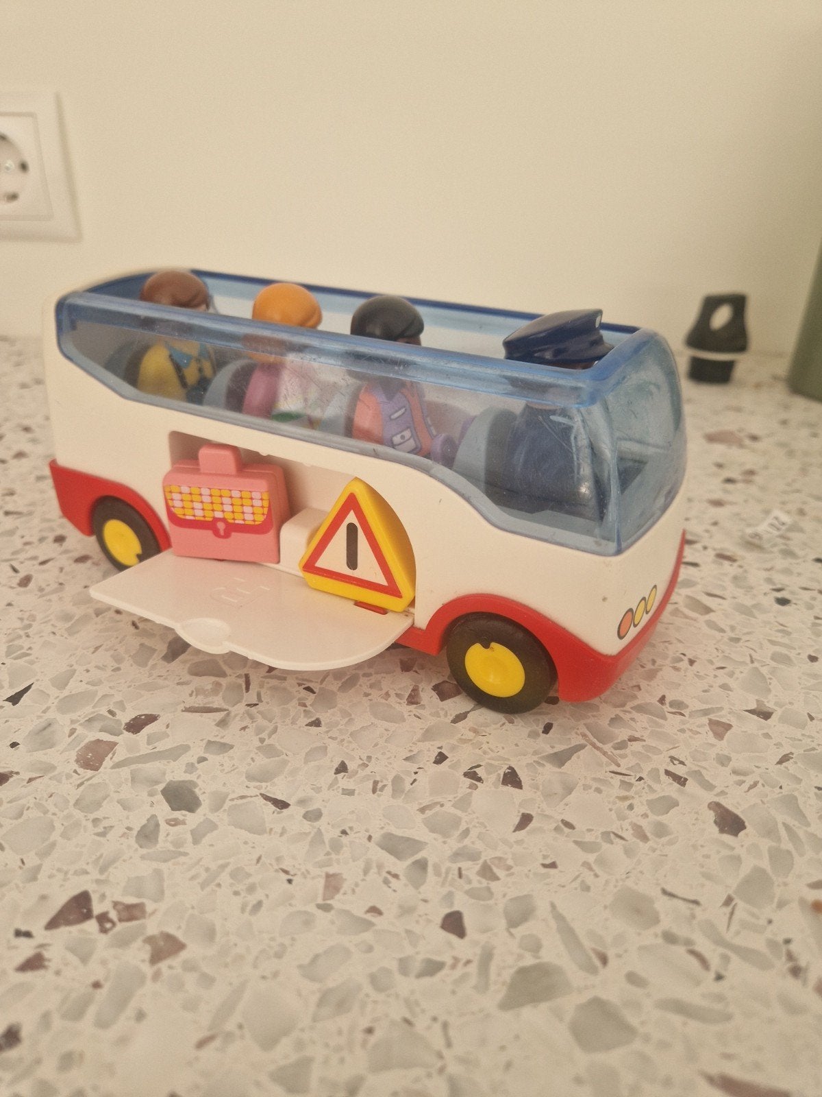 Playmobil 1.2.3 Bus met figuren en accessoires, Complete set, Voertuig, 1.2.3, Ophalen of Verzenden
