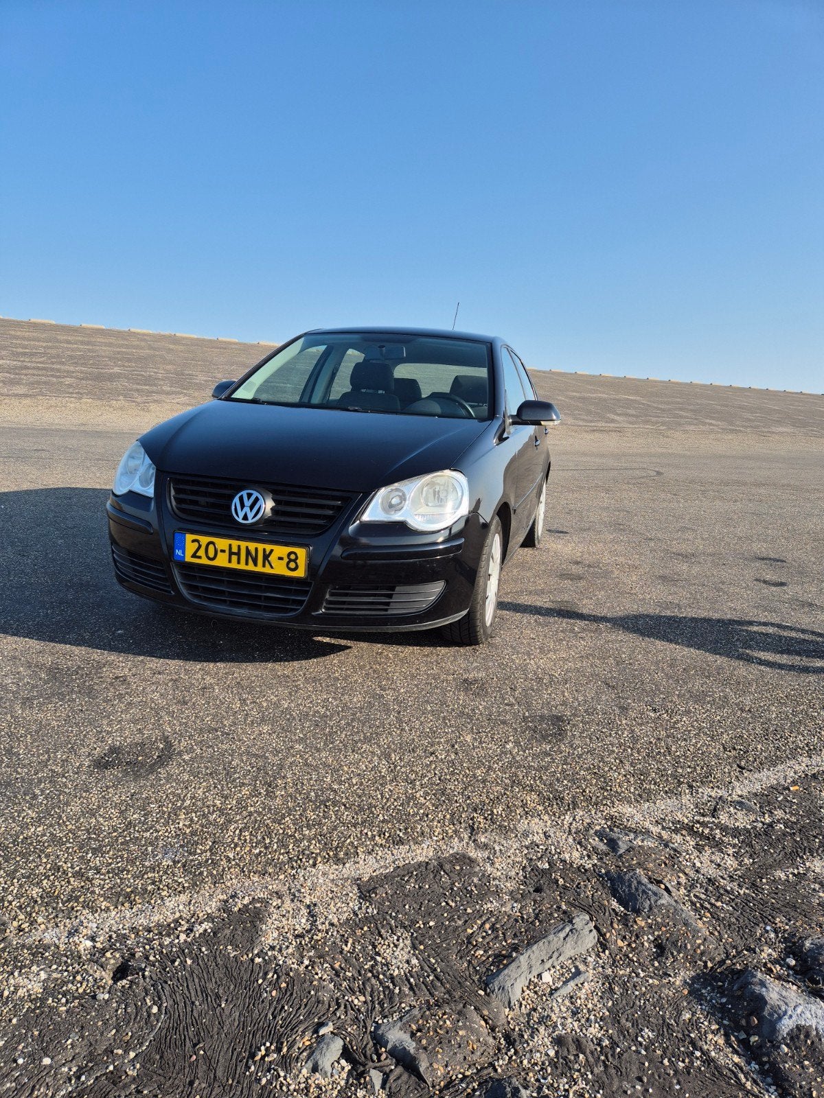 Volkswagen Polo 1.4 16V 80 pk 2009 Zwart, Voorwielaandrijving, 40 €/maand, 4 cilinders, Zwart