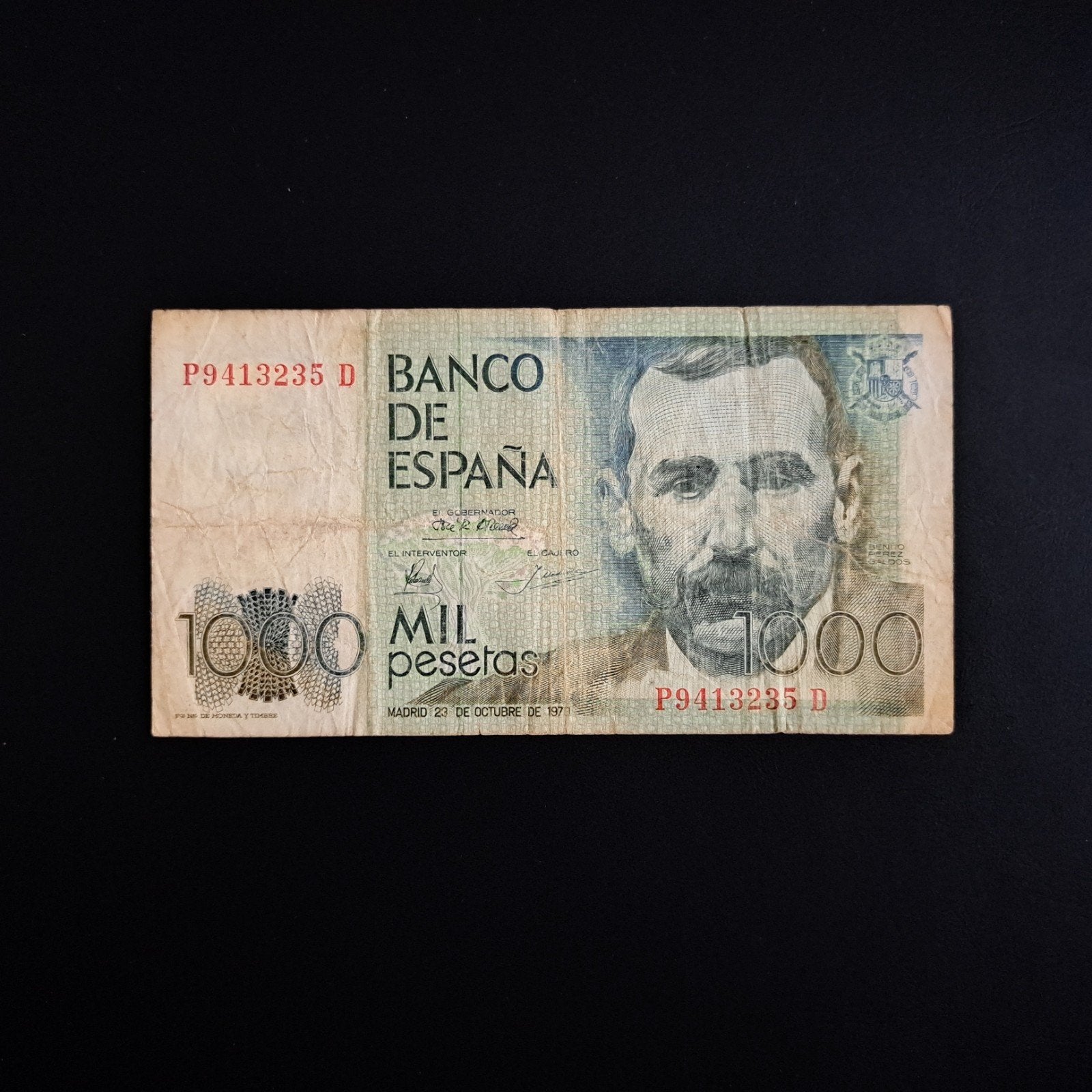 1000 peseta Spanje #068, Postzegels en Munten, Bankbiljetten | Europa | Niet-Eurobiljetten, Verzenden, Overige landen, Los biljet