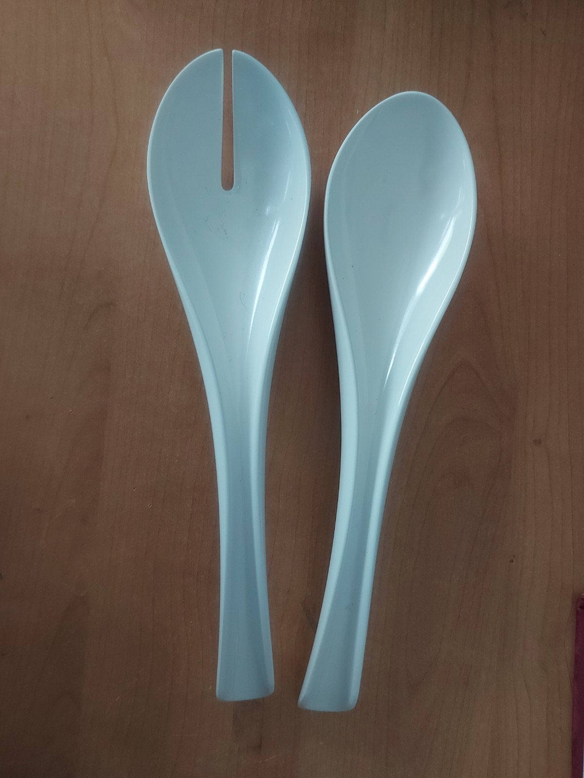 Villeroy & Boch Flow saladebestek – 2-delig – porselein, Villeroy & Boch, Kunststof, Bestekset, Nieuw