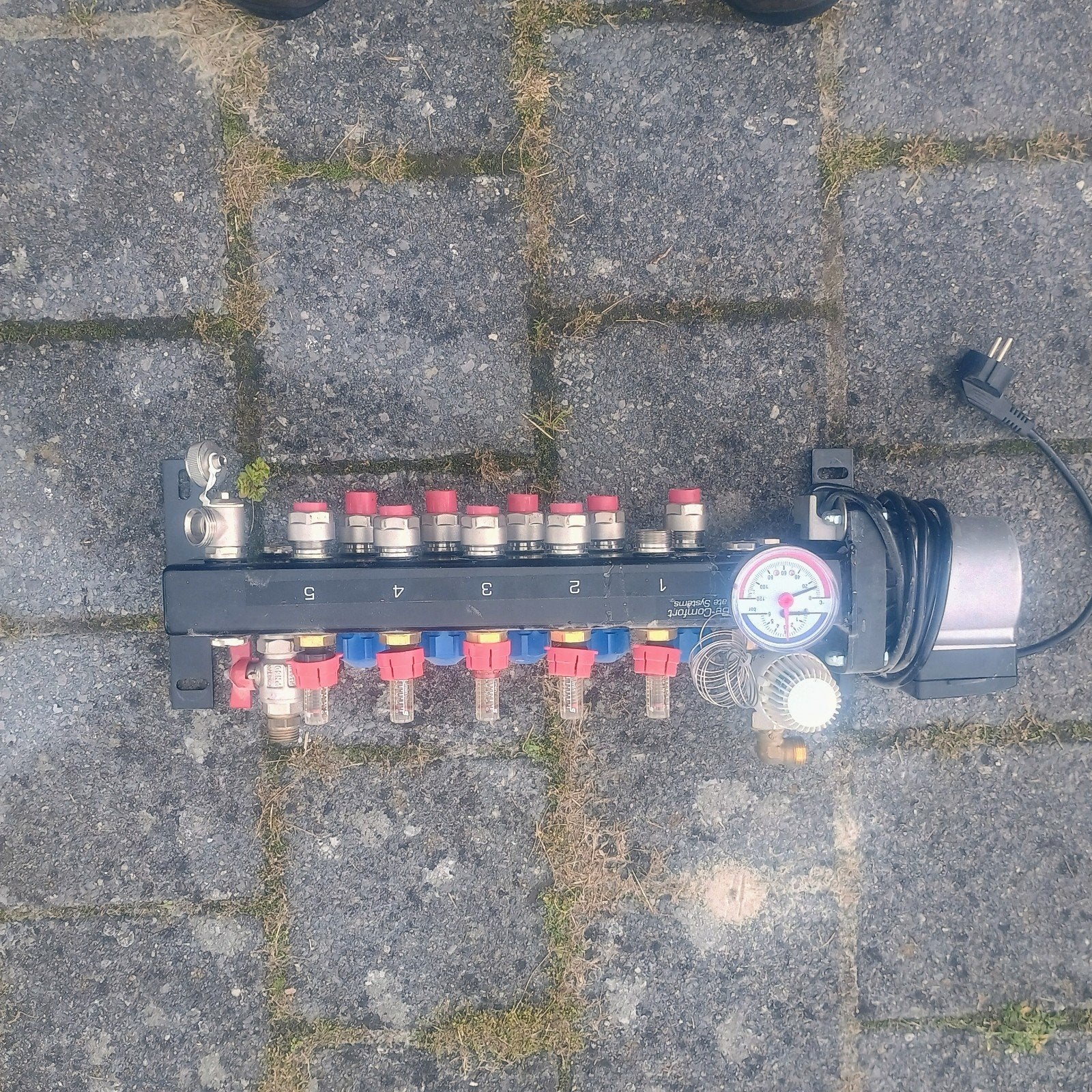 Vloerverwarmingsverdeler 5 groepen Topp Comfort, Doe-het-zelf en Verbouw, Gebruikt, Minder dan 30 cm, Overige typen, Ophalen of Verzenden