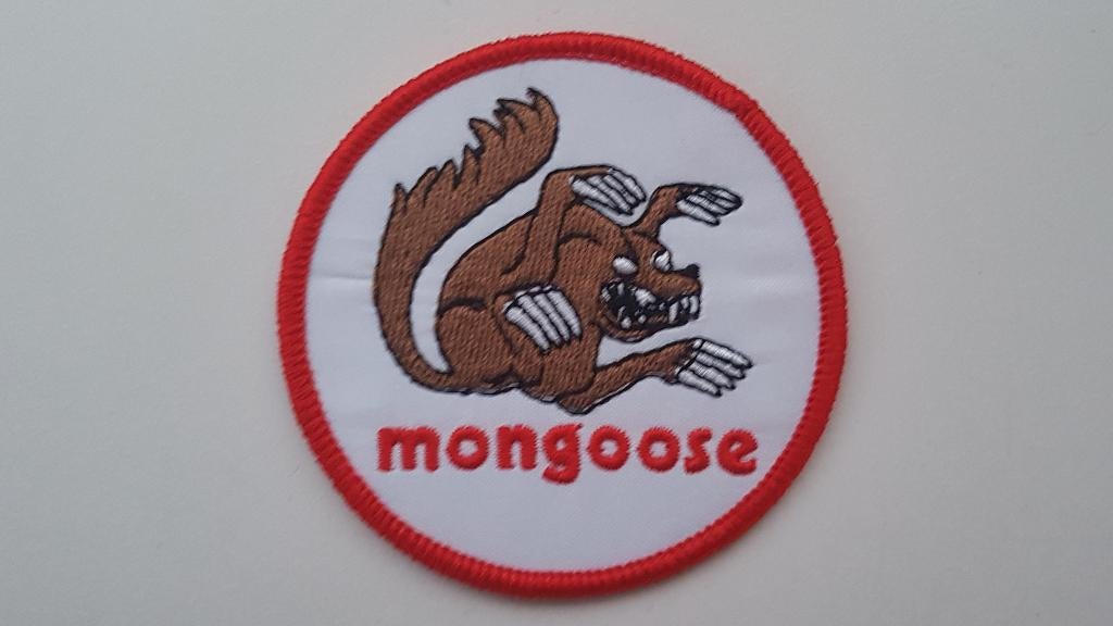 Mongoose bmx patch opnaai embleem rond, Ophalen of Verzenden, XS, Bovenkleding