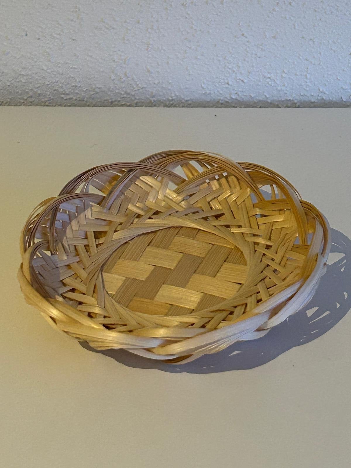 Nieuwe rieten mand - doorsnede 12.5cm, Mand, Rond, Nieuw, Ophalen of Verzenden