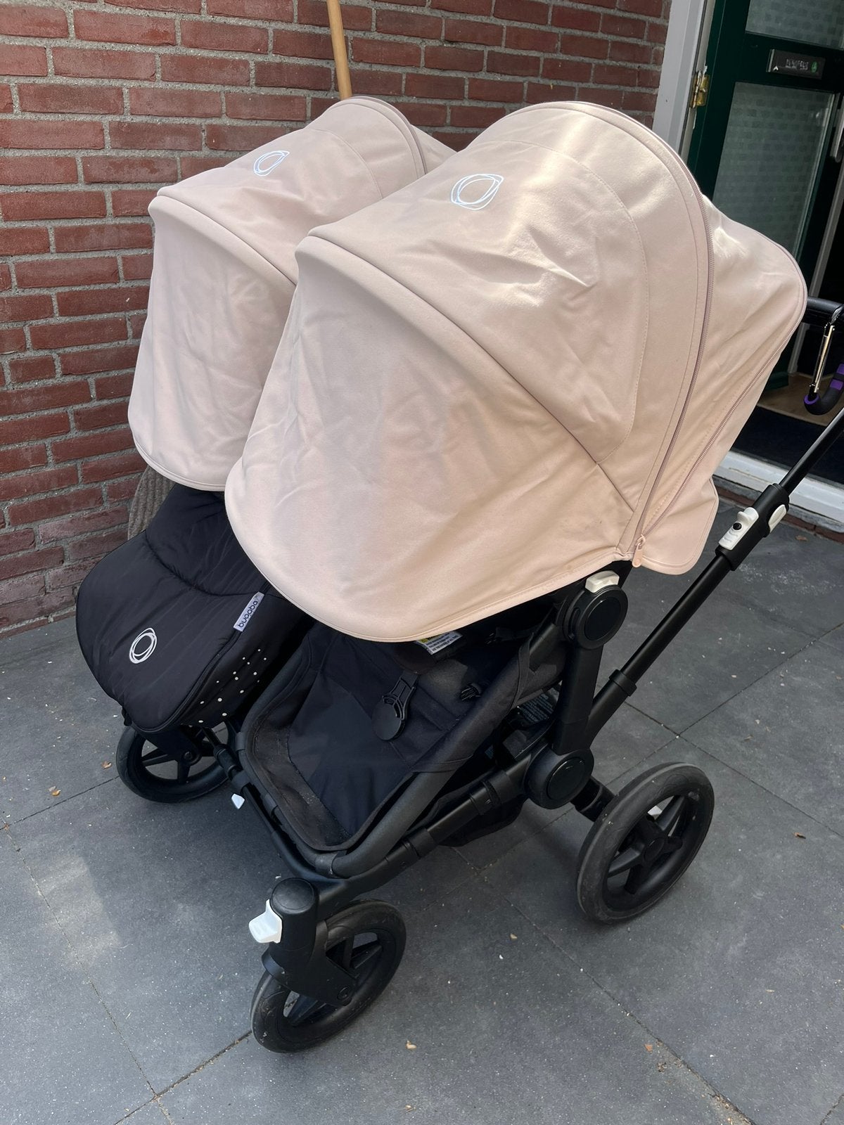 Bugaboo duo kinderwagen donkey 5, Ophalen, Gebruikt, Zonnekap