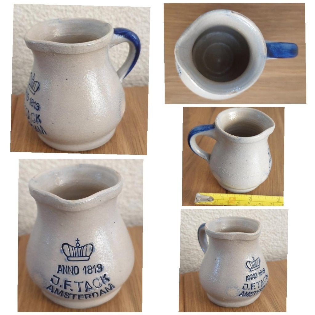 Azijnkan J.F.Tack antiek 1813 Amsterdam - 6.5 x 8 cm vintage, Antiek en Kunst, Ophalen of Verzenden