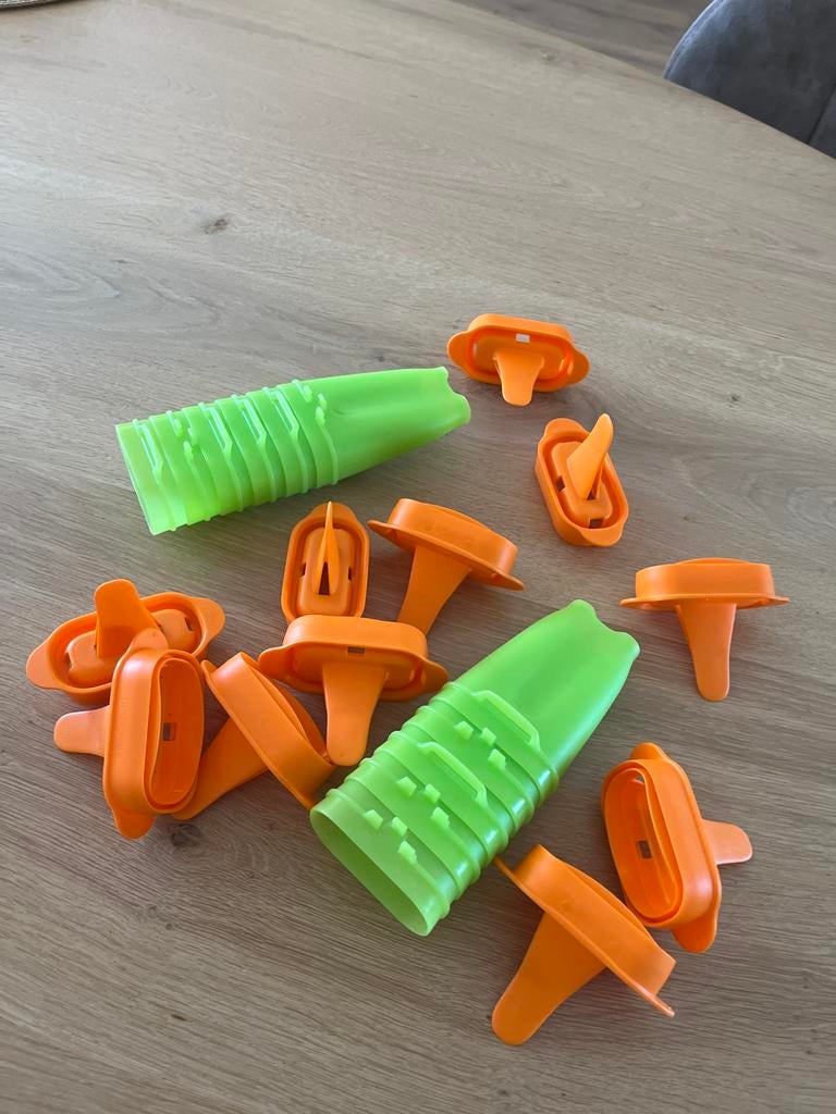 Tupperware IJsjesmaker - Set van 10, Ophalen of Verzenden, Gebruikt, Oranje, Overige typen