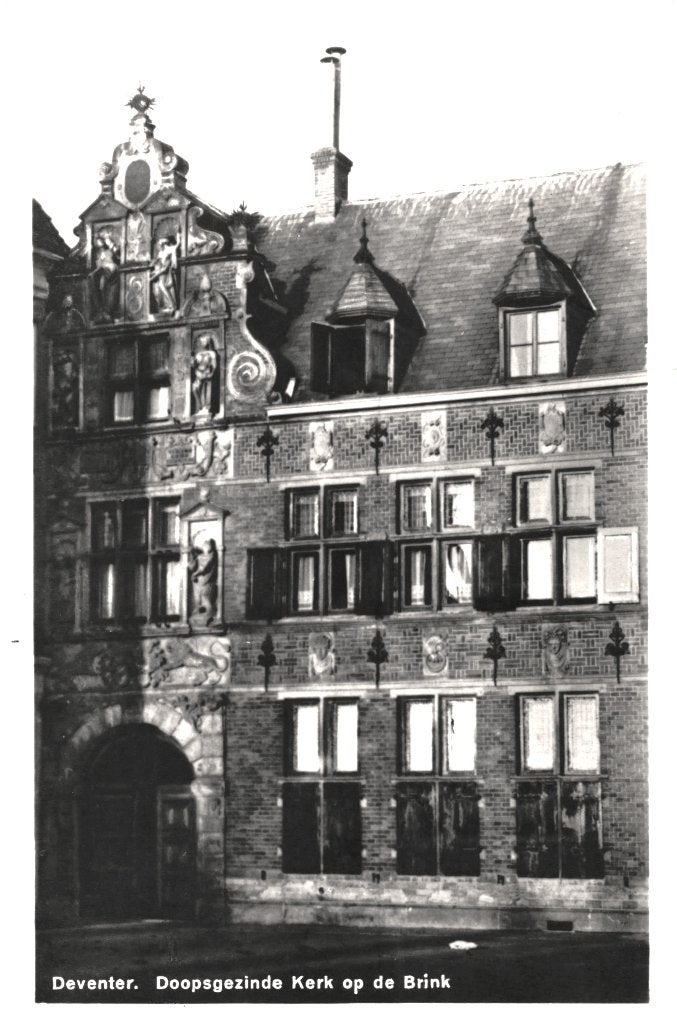 936143 Deventer kerk doopsgezinde 1929 Gelopen met zegel