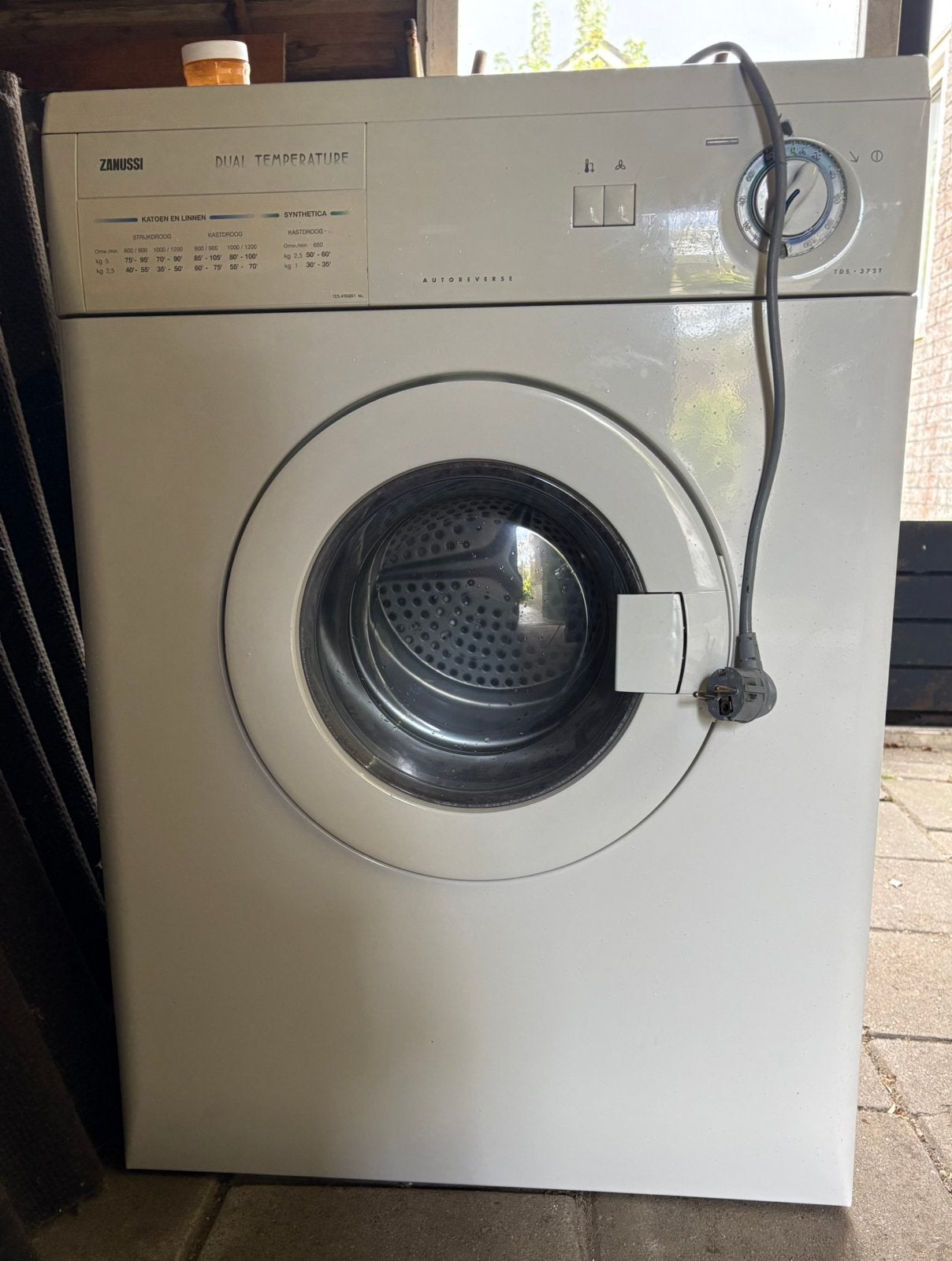 Zanussi droger, Ophalen, Gebruikt, Voorlader, 85 tot 90 cm