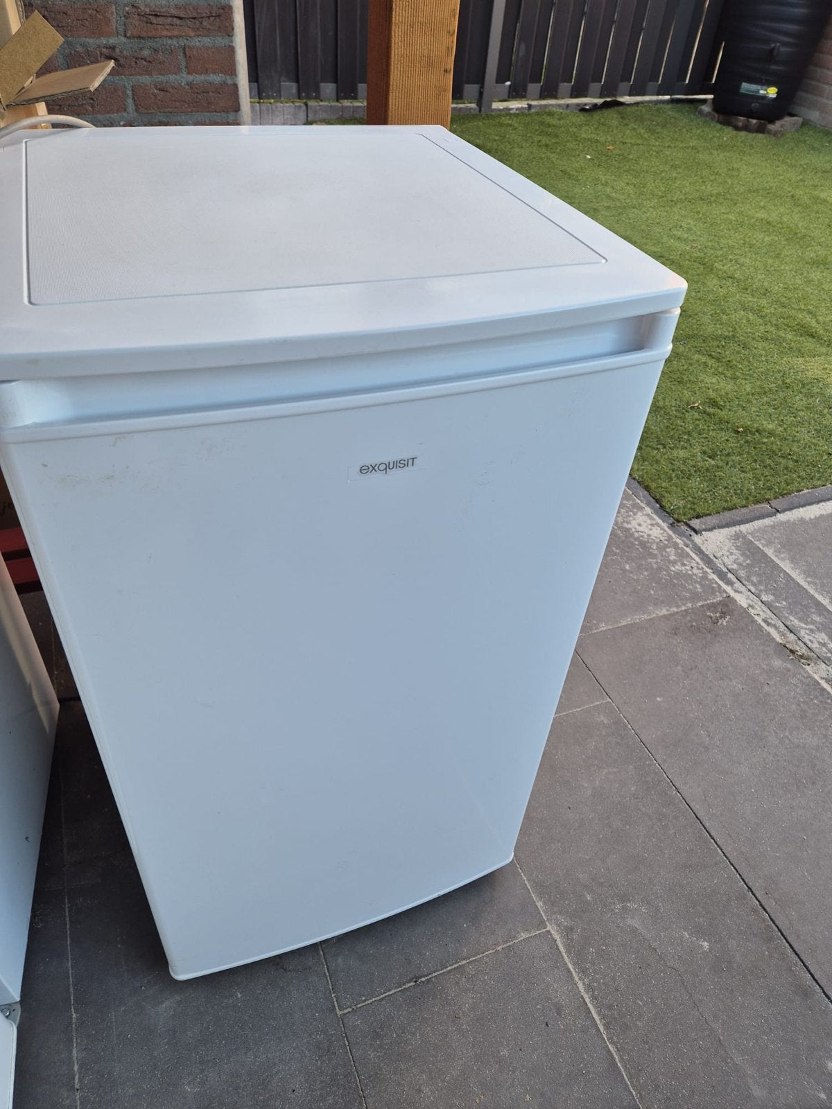 Exquisit vriezer met 3 lades en Inventum koelkast., Gebruikt, 75 tot 100 liter, Met aparte vriezer, Energieklasse A of zuiniger
