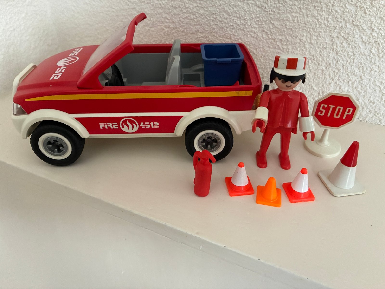 Playmobil Brandweer Auto met Figuur en Accessoires, Ophalen of Verzenden, Gebruikt
