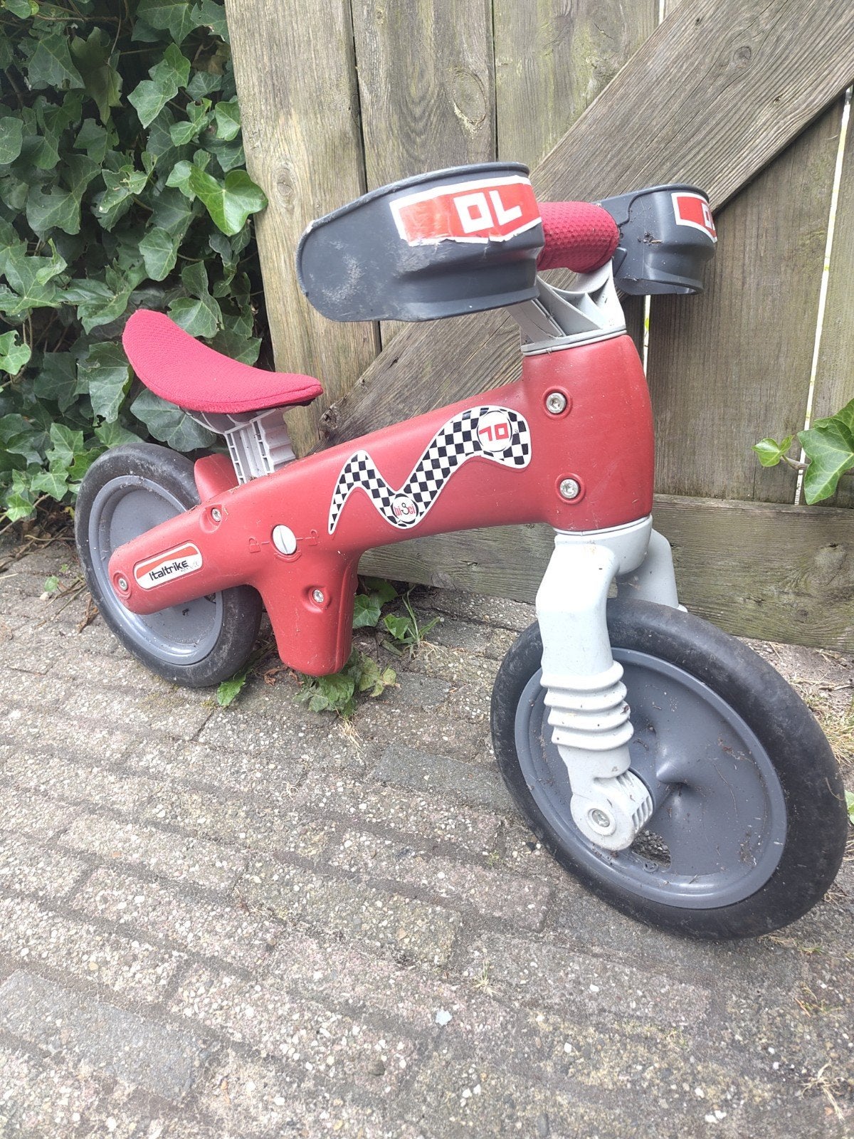 Italtrike loopfiets rood - Gebruikt, Ophalen, Gebruikt, Loopfiets