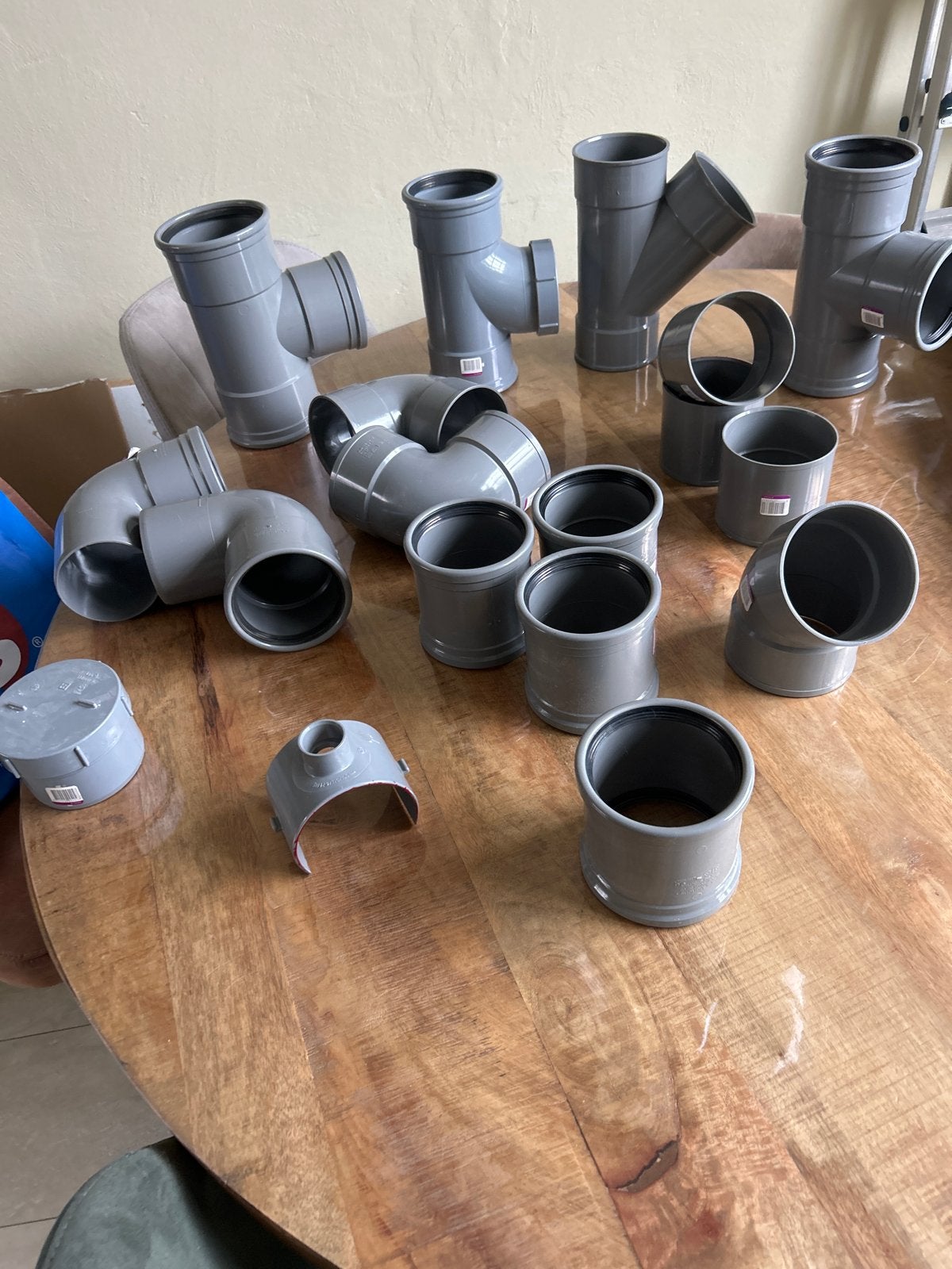 Diverse PVC afvoerbuizen en fittingen, nieuw, Ophalen, Afvoer, Pvc, Nieuw