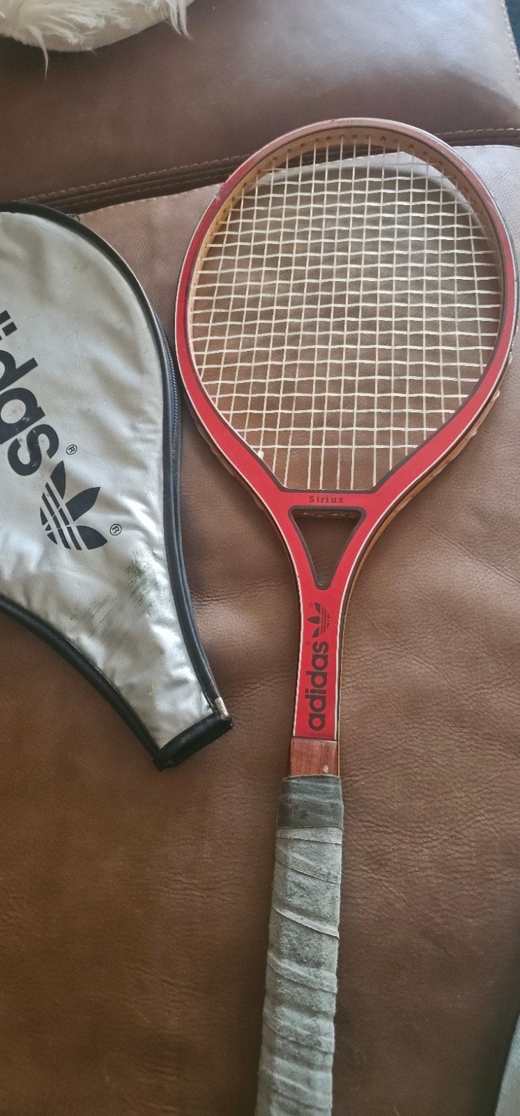 Vintage Adidas Sirius tennisracket met originele hoes, Sport en Fitness, Tennis, Ophalen of Verzenden, Gebruikt, Racket, Adidas