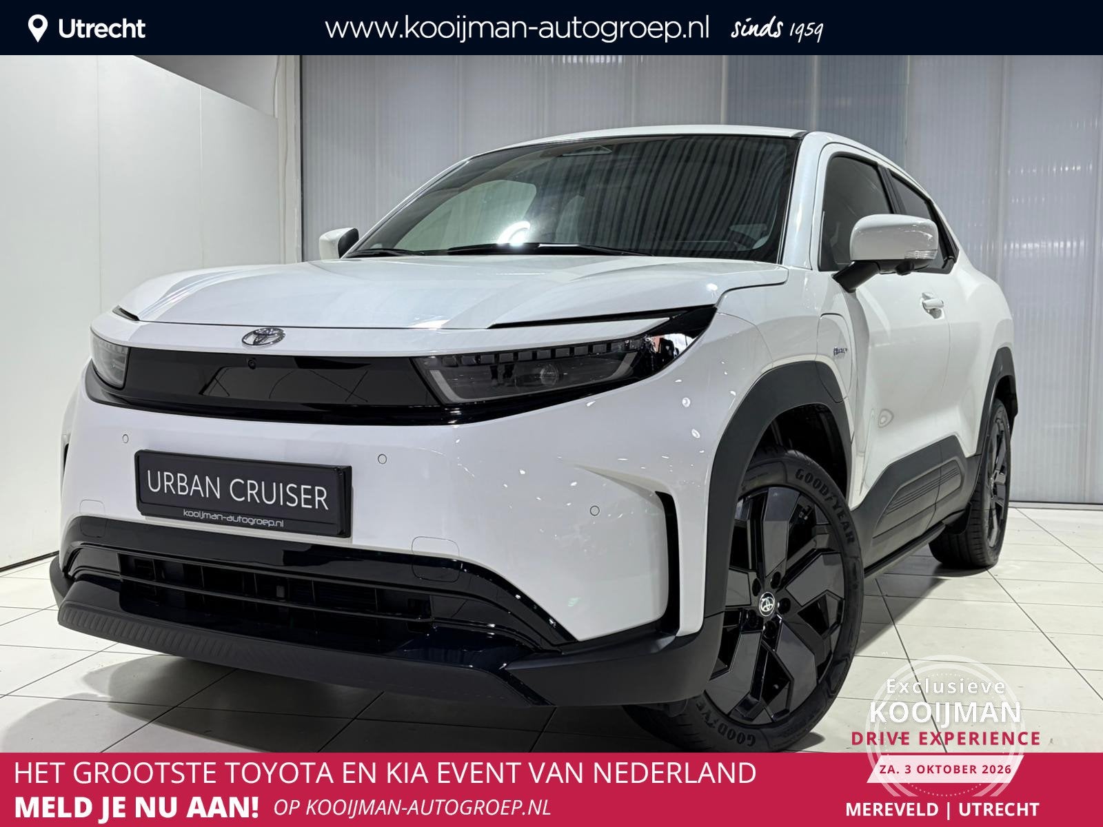 Toyota Urban Cruiser Executive 61 kWh Direct Leverbaar , €, Auto's, Leder en Stof, Wit, 360 min, Urban Cruiser