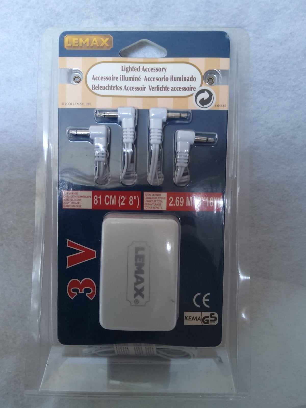 lemax 64515 power adapter 3 volt 4 outputs  B9, Ophalen of Verzenden, Nieuw