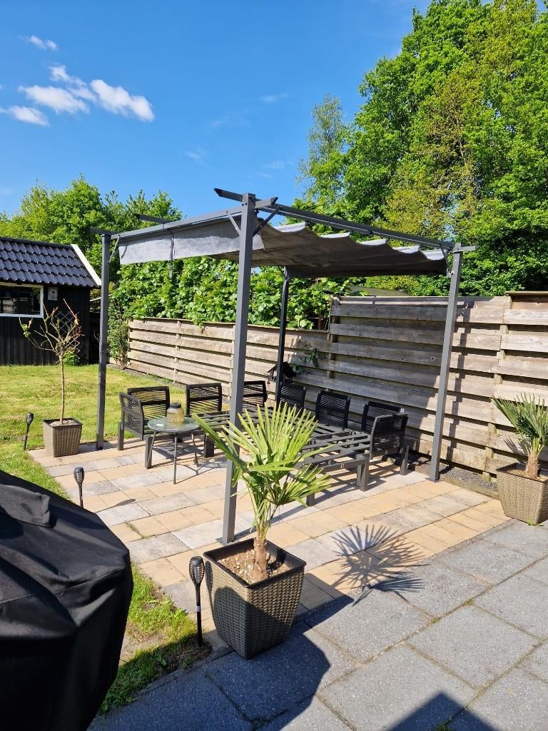 Overkapping Luxe Zonnescherm / Tuinpaviljoen Prieel koopje, Tuin en Terras, Overkappingen, Nieuw, Tuinpaviljoen, Ophalen of Verzenden