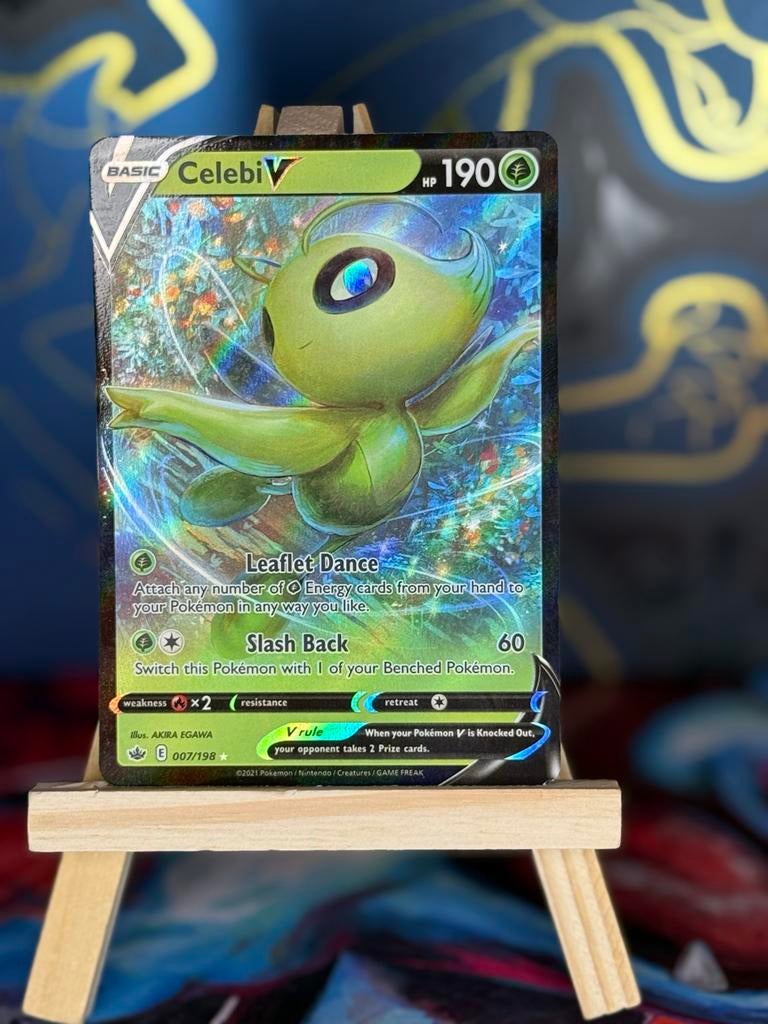 Celebi V (007/198) - Pokémon Kaart - Foil, Ophalen of Verzenden, Zo goed als nieuw, Losse kaart, Foil