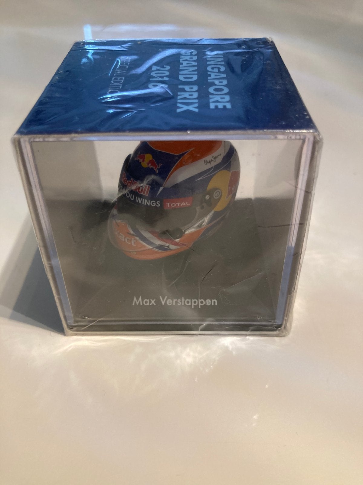 Max Verstappen helm 1/8 singapore grand Prix 2016, Ophalen of Verzenden, Nieuw, Formule 1